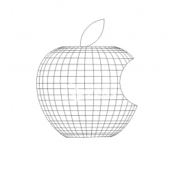 Engraved logo apple Design