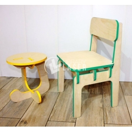 Chair and table