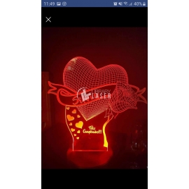 Heart lamp