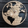 World map clock design