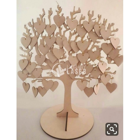 Árbol de corazones diseño