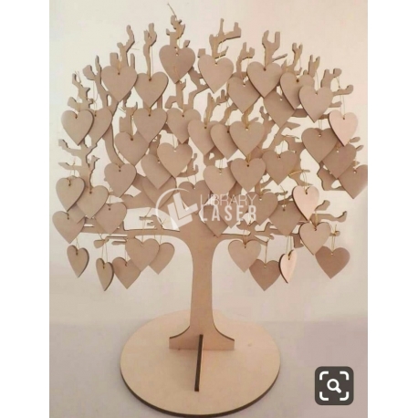Hearts tree design