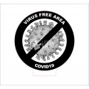 Coronavirus engraving design