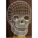 Skull engraving design