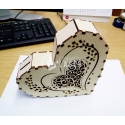 Piggy bank heart design