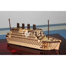 Navio Titanic 3D Diseño
