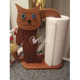 Porta toallas gato diseño