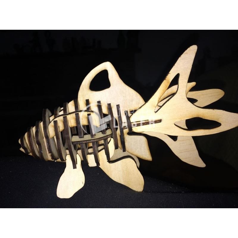 ▷ 3d tiger for laser cutting