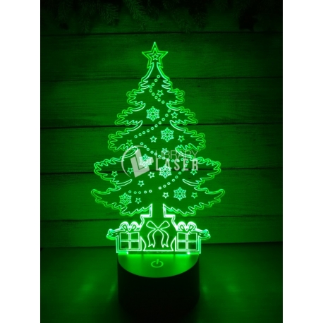 Christmas tree engraving design