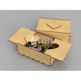 Caja fotos madera diseño