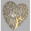 Tree heart design