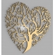 Corazón árbol diseño