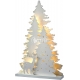 Lámpara árbol y reno de navidad diseño