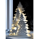 Lámpara árbol y reno de navidad