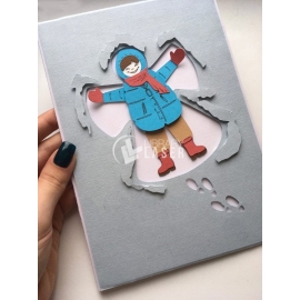 Ángel de nieve diseño