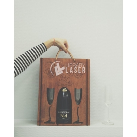 Wine holder and glasses design