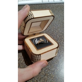 Caja de anillo de boda diseño