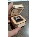 Caja de anillo de boda diseño
