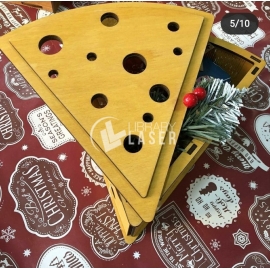Caja en forma de queso diseño
