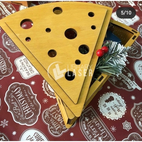 Caja en forma de queso diseño