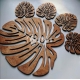 Plant leaf glass holder design