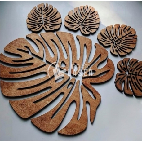 Plant leaf glass holder design