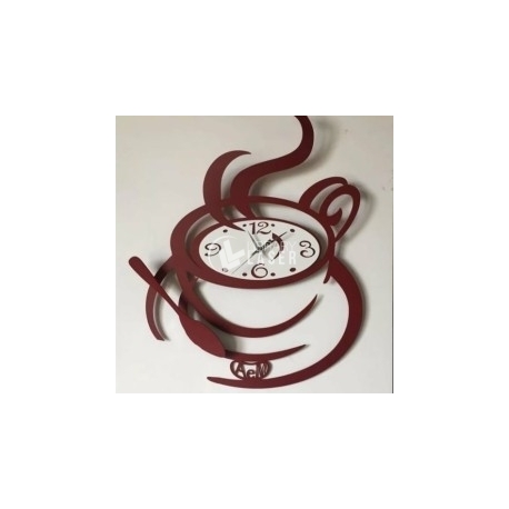 Reloj taza de café diseño