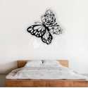 Mariposa y flores Corte Laser