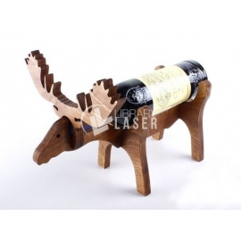 Deer shaped bottle holder for Laser Cutting