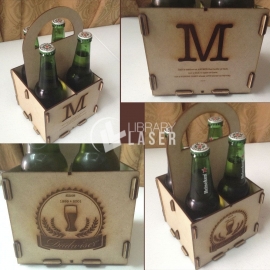 Caja de cerveza para Corte Laser