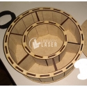 Caja circular para Corte Laser
