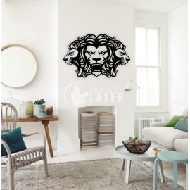 Lion painting for Laser Cutting