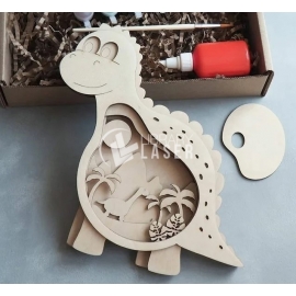 Wooden dino for Laser Cutting