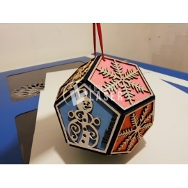 Christmas sphere for Laser Cutting