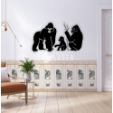 Monkey family for Laser Cutting