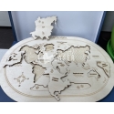 World map puzzle