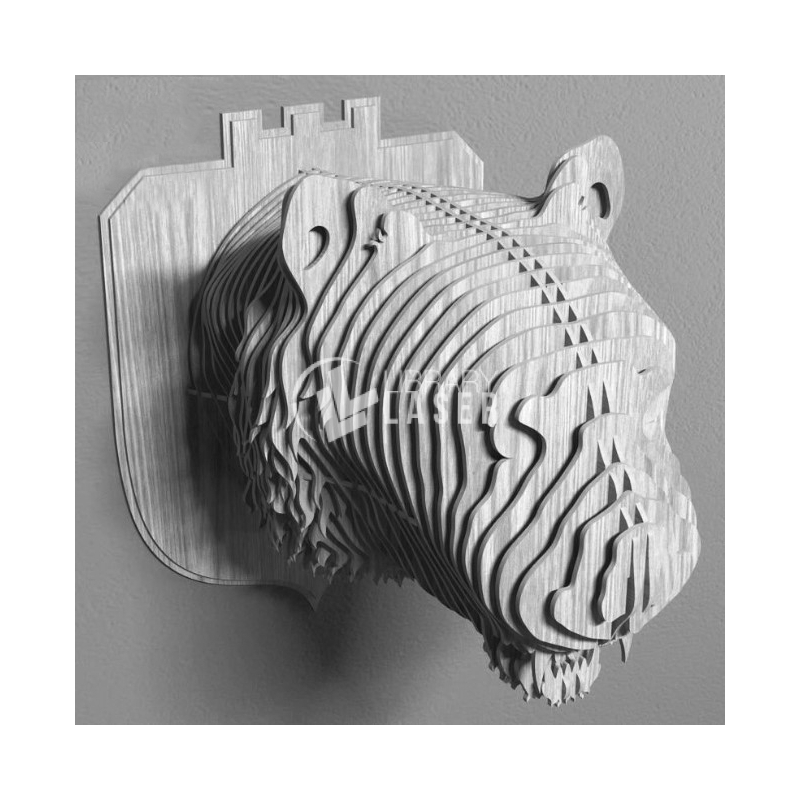 ▷ 3d tiger for laser cutting