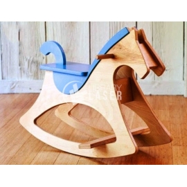 Horse shaped rocking chair