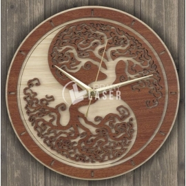 Yin yang clock