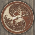 Yin yang clock