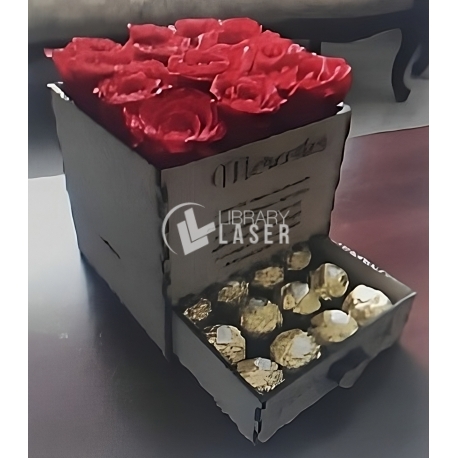 Roses box for Laser Cutting