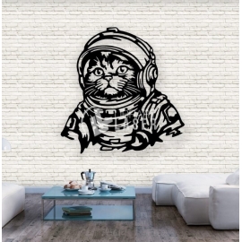 Astronaut Cat Painting