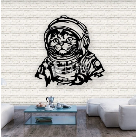 Astronaut Cat Painting