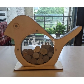 Bird-shaped piggy bank
