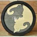 Yin y Yang con gatos