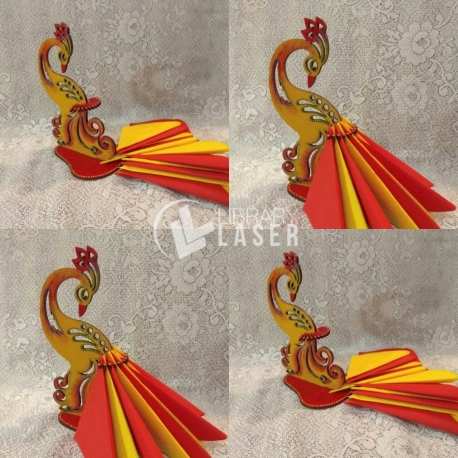 PEACOCK NAPKIN HOLDER main image 1