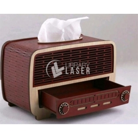 Radio shaped napkin holder