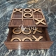 Tablero de juego de madera TIC TAC Toe