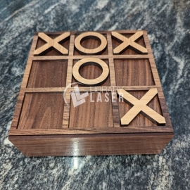 Wooden TIC TAC Toe Game Board