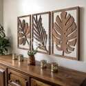 Tropical Leaf Wood Wall Art